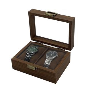 Caja de Reloj de Estilo Retro, Caja de Reloj de Madera de Nogal con Ventana, Cajas de Reloj de Lujo, Venta al Por Mayor - Product Image 4