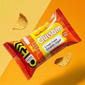 Custom <b>Printed</b> Vibrant Geometric <b>Design</b> Anti-Crush Inflated Chips <b>Packaging</b> Potato Chips Pouch Bulk Party Pet Food Chewing Sushi - Product Image 3
