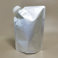 Sac en papier personnalisé de 1 L avec bec verseur, en aluminium, pour thé en sachet, boissons chaudes au café, avec bouchon à vis