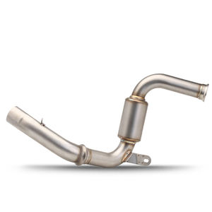 Pour <span class=keywords><strong>KTM</strong></span> <span class=keywords><strong>DUKE</strong></span> 390 <span class=keywords><strong>125</strong></span> 200 250 RC390 17-21 Ans Moto D'échappement Escape Modifié Mi Tuyau de Liaison Avec Catalytique - Product Image 1