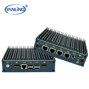 Máy chủ Cổ Phiếu có sẵn yanling n1241 12th cele-ron không quạt Mini PC tường lửa VPN điều khiển công nghiệp Mạng an ninh Router 1gbps - Product Image 1