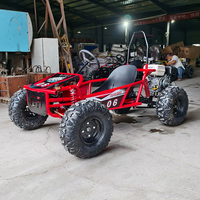 Buggy Kart Resistente de Gasolina de 4 Tiempos y 212cc con Transmisión por Cadena y Freno de Disco para Carreras al Aire Libre - Uso Infantil y Adulto, Velocidad Máxima de 80km/h