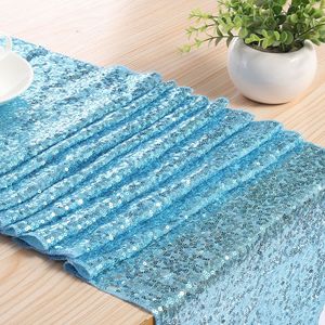 Chemin De Bảng Mariage Dor Đám Cưới Đảng Sequin Long Lanh Bảng Á Hậu Hoàng Gia Màu Xanh Và Màu Cam Bảng Á Hậu Cho Các Sự Kiện Đám Cưới - Product Image 3