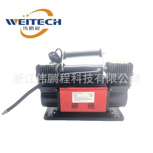 Compresseur d'air pour pneus Weitech à double cylindre, haute pression, 12V, pour utilisation en cas d'urgence - Product Image 1