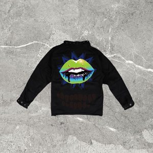 Chaqueta de Fabricante con Servicio OEM Personalizado, Cierre Vintage, 400gsm, Transpirable, con Logotipo Frontal para Hombre - Product Image 3