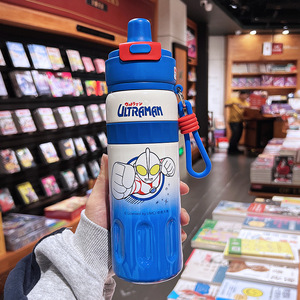 Botella de Agua Aislada de Doble Pared con Diseño de <span class=keywords><strong>Spiderman</strong></span> para Niños, <span class=keywords><strong>Taza</strong></span> con Pajita de Mickey de Acero Inoxidable 316, Termo Infantil Portátil - Product Image 5