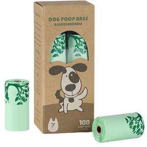 Sac poubelle compostable en rouleau continu épaissi, parfum lavande, en amidon de maïs PLA PBAT, directement de l'usine, pour déchets d'animaux - Product Image 1
