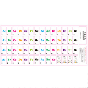 Keyboard Piano <b>Key</b> Stickers With Note <b>Labels</b> For 88 61 54 <b>Keys</b> Musical Instrument Accessories - Product Image 4