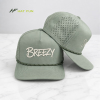 Casquette de golf de luxe personnalisée avec logo, en nylon, 5 panneaux, perforations laser, broderie, douce, performante, pour hommes et femmes