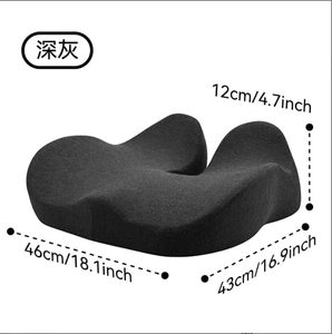 Coussin de siège confortable en mousse à mémoire de forme 2026 pour bureau, coussin de hanche souple, oreillers lombaires creux respirants, carrés, amovibles et lavables - Product Image 2