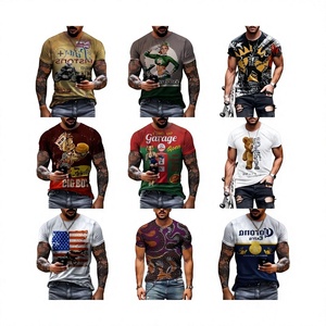 T-shirt Oversize da Uomo Senza Maniche in Cotone e Fibra di Bambù 100% 250G, Pesante, Lavato, Tinta Unita, Stampa Digitale, Taglie Forti - Product Image 1