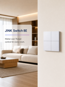 Interruptor de pared inteligente JINK Switch 8E Matter over Thread de 4 botones, 16A 2000W, panel de PVC, blanco, gris, negro - Product Image 2