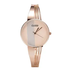 S9319F moda di vendita calda moda cava quarzo personalizzato cintura in acciaio bracciale semplici signore orologi in pelle da donna