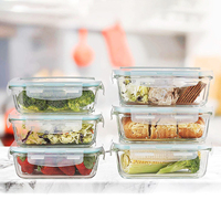 Nouveautés 2024 Boîte à lunch en verre pour aliments Contenants alimentaires