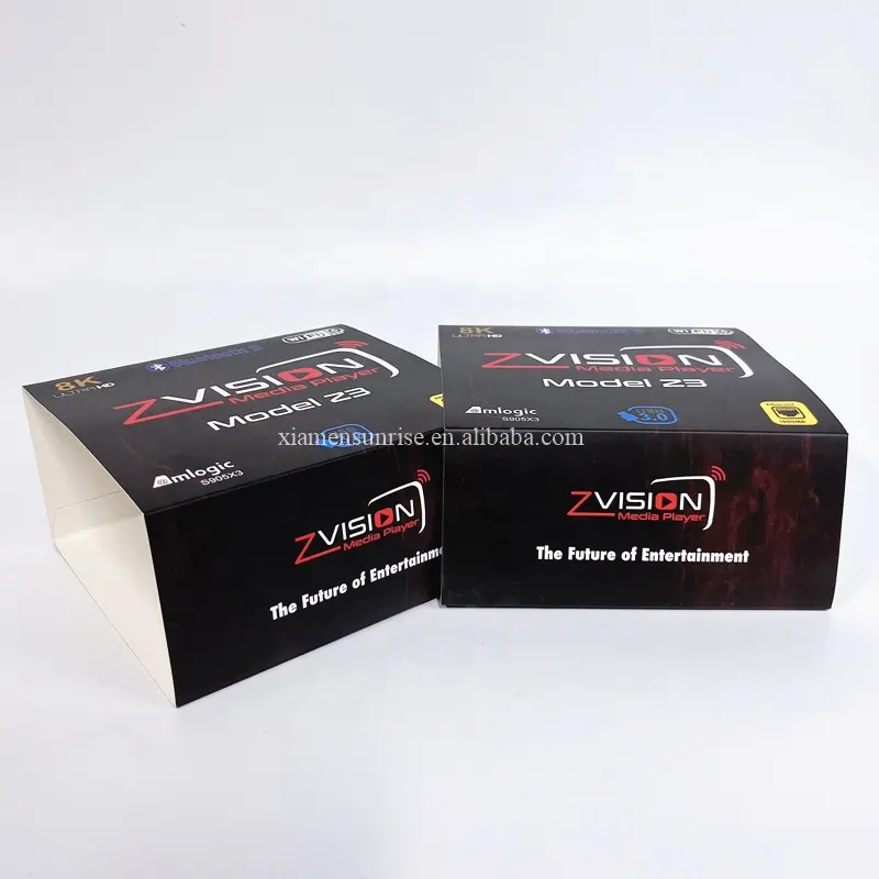 Custom logo print electronics product box sleeve paper card phone wifi box wrapping sleeves