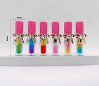 Gloss à lèvres hydratant transparent enrichi en vitamine E, imperméable, à deux tons dégradés, en forme de nœud papillon, effet repulpant