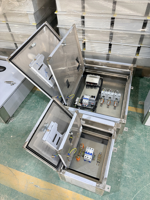Three Phase CT Smart Meter Box and Main Switch Breaker Box Combo Outdoor Waterproof Stainless Steel Distribution Board