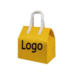 Non-Woven Fast Food Cooler Bags with Drink Thermal Lunch Bags for Take-Away Heat Insulation for Food & Beverages - Product Image 1