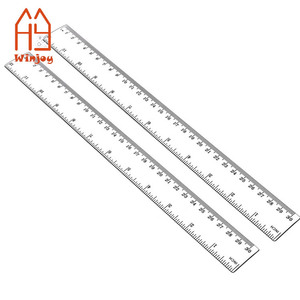 Righelli flessibili in plastica trasparente di colore lungo 30cm-<span class=keywords><strong>righello</strong></span> con pollici, centimetri e millimetri per bambini e insegnanti - Product Image 2