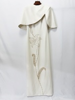 A12532 Robe de cocktail élégante, sans bretelles, à volants, style bandage, longueur genou