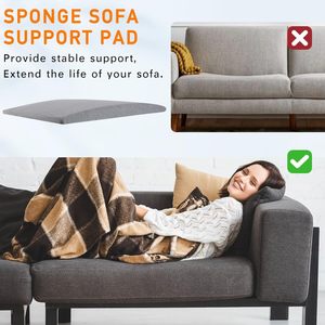 <strong>Sofa</strong> Furniture Curved High Density <strong>Sofa</strong> Couch <strong>Cushion</strong> <strong>Support</strong> for Sagging Seat | Seat <strong>Cushion</strong> Sagging Repair with Washable Cover - Product Image 5