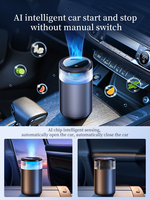 Purificateur d'air de luxe AILOVN pour grille d'aération de voiture avec capteur de vibration, diffuseur d'huiles essentielles en plastique alimenté par USB