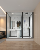 Unité de salle de bain modulaire de haute qualité pour usage hôtelier, design personnalisable - Salle de douche fiable et pratique