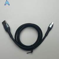 Vente en gros de haute qualité tressé 1M USB-A Micro charge rapide câble de transfert de données câble de charge de téléphone bas prix personnalisable