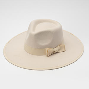 Sombrero de Ala Ancha Plana de Lana Tweed con Corona Retro de Moda para Mujer Estilo Europeo-Americano, Ideal para Envíos, Aire Libre y Playa - Product Image 6
