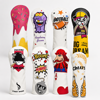 Golfclubhoesjes met creatief kersenpatroon, beschermende headcovers, groothandelsbestelling, golfclubhoes