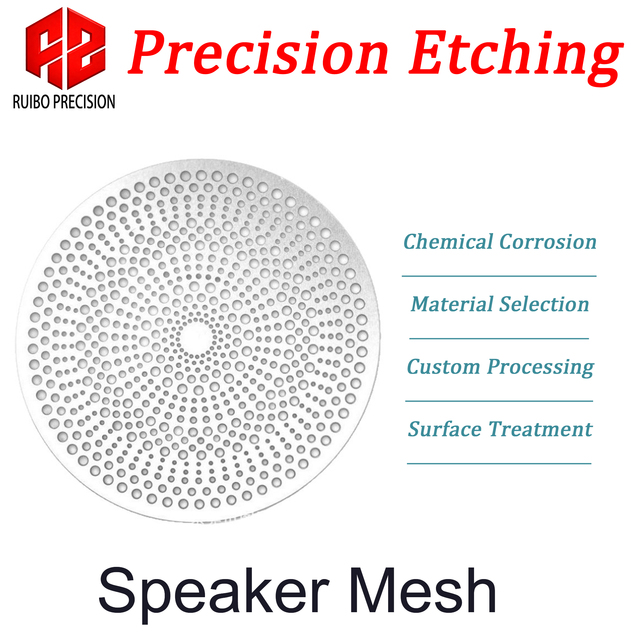 Etching Processing High Precision Smooth Edges Wireless Bluetooth Mesh Stainless Steel Speaker Mesh