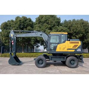 Excavadora de Ruedas HW150 con Cucharón de 0.58m³ y Motor Diésel de 125kW, Excavadora Hidráulica de Alta Calidad en Oferta - Product Image 3