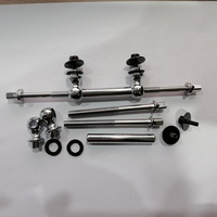Pièces de lugs de tambour à tube de tension à deux billes en alliage d'aluminium de haute qualité, multi-tailles, plaqué nickel, oxyde noir
