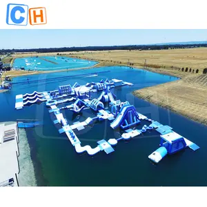 Kualitas Tinggi Permainan Air Tiup Komersial Mengambang Aqua Park Taman Air Taman Hiburan Tiup Peralatan Taman Air untuk Dijual