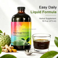Soursop Bitters Exotic Ancient Herbal Formula 16 FL OZ 473mL Complément pour la Santé Intestinale, la Détoxification et la Vitalité Durable Vente en Gros OEM