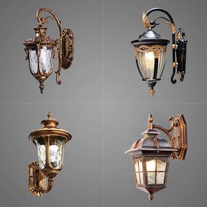 Lumière LED murale extérieure pour jardin, 3500K blanc chaud, alliage d'aluminium, étanche, diffuseur en verre trempé, 110-240V, 10 ans de garantie - Product Image 1