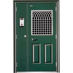 Puertas de Seguridad de Acero Inoxidable para Entrada Exterior, Antirrobo, Apertura Manual, Diseño Contemporáneo - Product Image 2