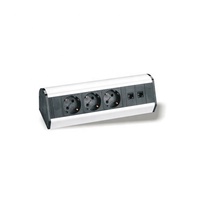 3 prises Allemagne 2 RJ45 Triangle Réunion Bureau Conférence Table de bureau Table de table Pop UpSocket pour bureau