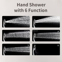 Robinet de salle de bain colonne de douche à effet pluie en acier inoxydable HL-2468-1 avec inverseur et pommeau de douche pour salle de douche