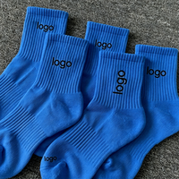 Chaussettes de sport en coton, colorées et mignonnes, logo et couleur personnalisés, haute qualité, faible MOQ