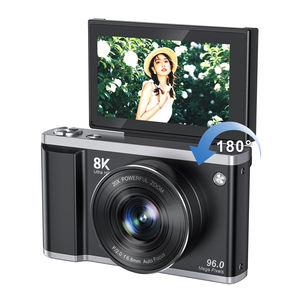8K 96MP Aynasız Vlog Kamerası 180 Derece Dönebilen Ekran 20X Zoom WiFi Dijital Kamera 60 Filtre - Product Image 1