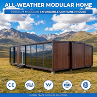 Maison préfabriquée extensible en conteneur de 20 pieds ou 40 pieds avec cuisine à vendre, maison préfabriquée portable, maison mobile