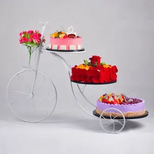Créativité de Style européen le nouveau support à gâteaux en métal pour vélo présentoir à desserts pour fête mariage anniversaire décor