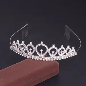 Factory price Rhinestone children crown girl princess birthday gift crown tiara