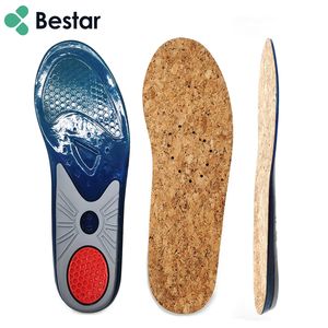 Semelle intérieure de chaussure en gel de silicone, personnalisée, avec aimant, soutien d'arc en liège, pour absorption des chocs - Product Image 1