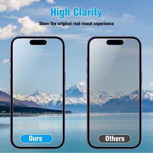 Protecteur d'écran <span class=keywords><strong>incassable</strong></span> de confidentialité pour <span class=keywords><strong>iPhone</strong></span> 16 15 14 13 12 Film de verre trempé Anti-espion Installation facile protecteur d'écran - Product Image 5