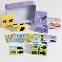 Juego de Bloques de Construcción de Madera Youkebei, Rompecabezas Educativo con Patrones de Animales para Niños (4-6 Años)