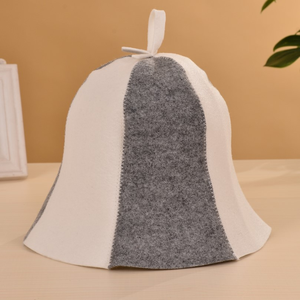 Chapeau de sauna en feutre de laine cousu, 6 pièces, forme de fleur trompette, haute qualité, noir, écologique, thermique - Product Image 3