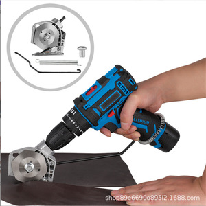 <b>Fabric</b> Cutter Adapter Head 133 For Electric Drill 220V 100W Motor Powered Cloth <b>Cutting</b> <b>Machine</b> Manual Operation - Product Image 3