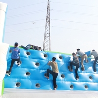Parcours d'obstacles gonflable multi-activités 5k pour compétition et fête